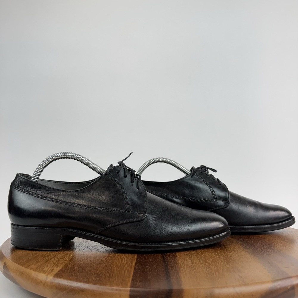 Mens Bally Extra Souple Wing Black Leather Brogue Dress Shoes Oxfords Size 8 C